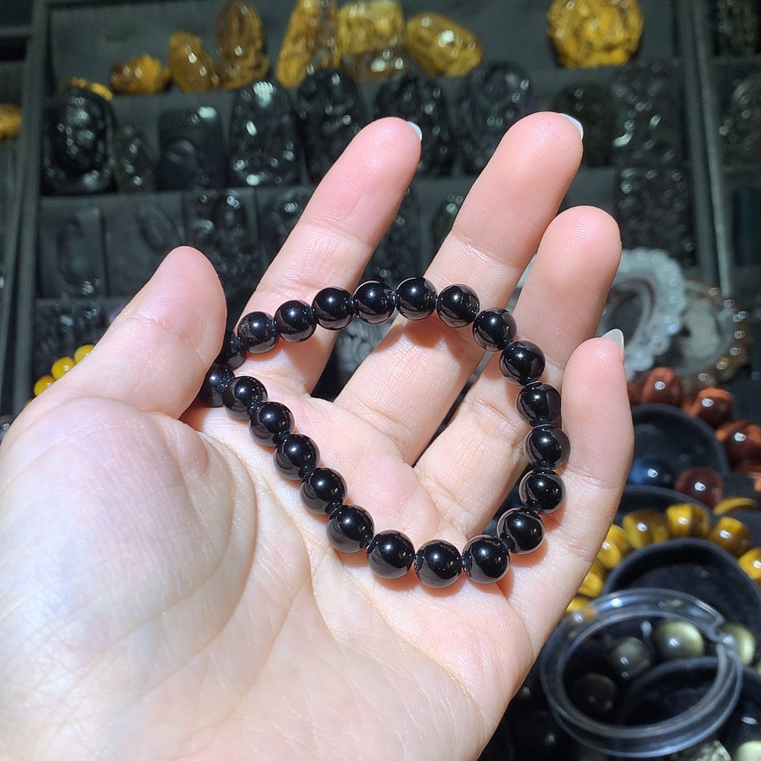 黑曜岩手链未镶嵌吸***?