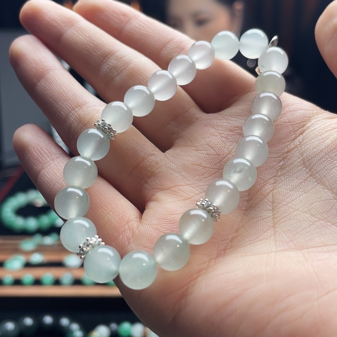 石英质玉（非洲翠）未镶嵌手串