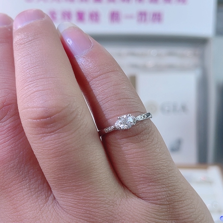 钻石戒指/指环18K金镶嵌h 18011232