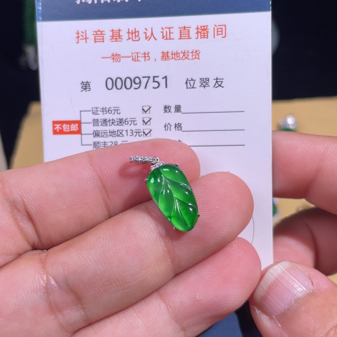 翡翠18K金镶嵌颈饰翡翠