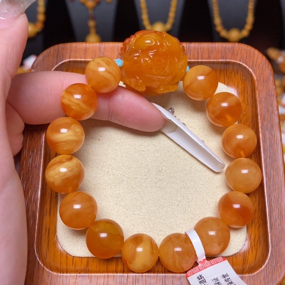 【闪购商品】未镶嵌蜜蜡手链手串