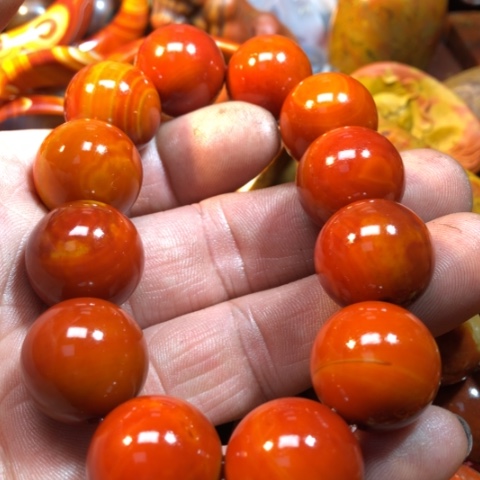 玛瑙/玉髓手链合金勇**前