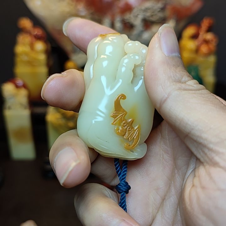 寿山石水*月寿山汶洋石