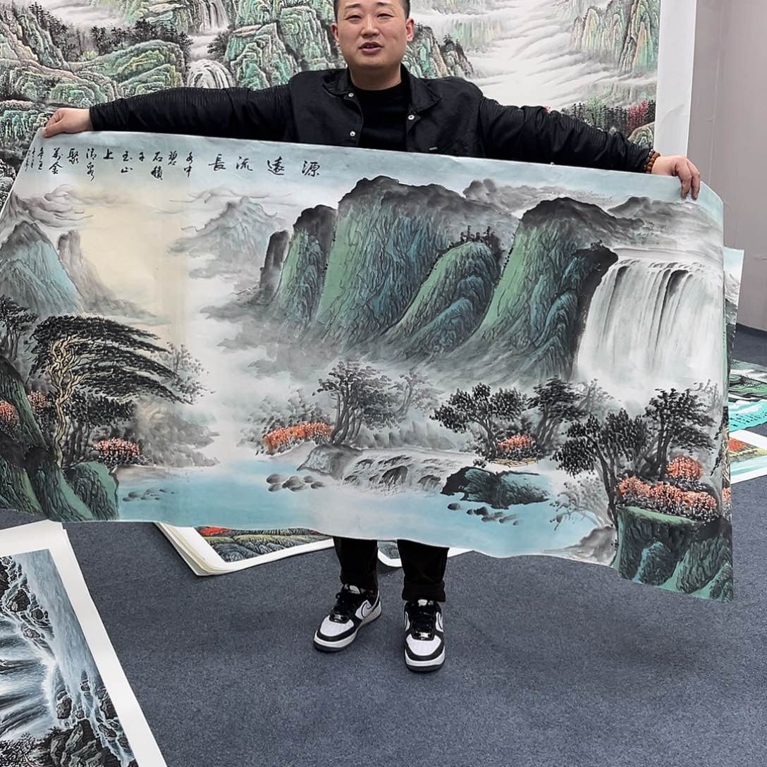 国画宣纸国画作品纯手绘瑕疵