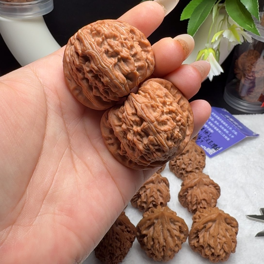 把件文玩核桃42白狮子