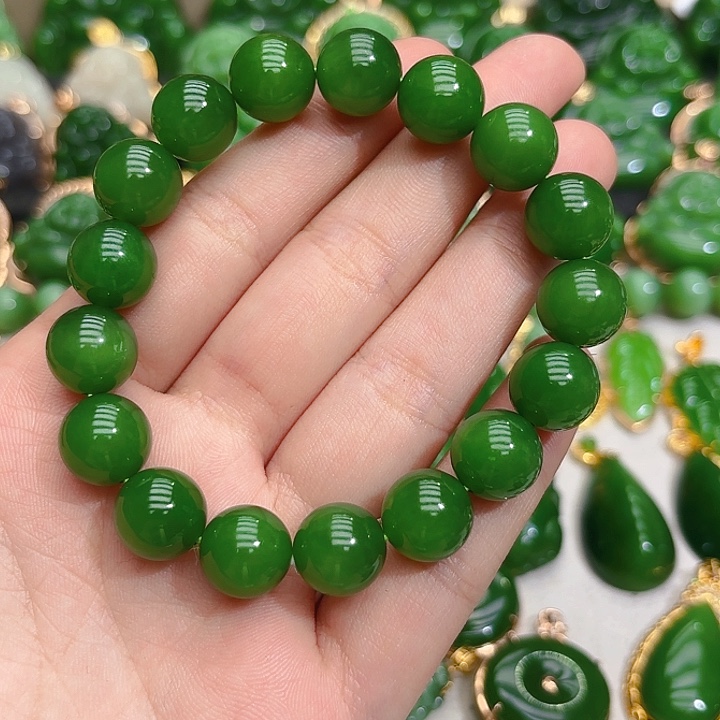 和田玉（碧玉）手串未镶嵌