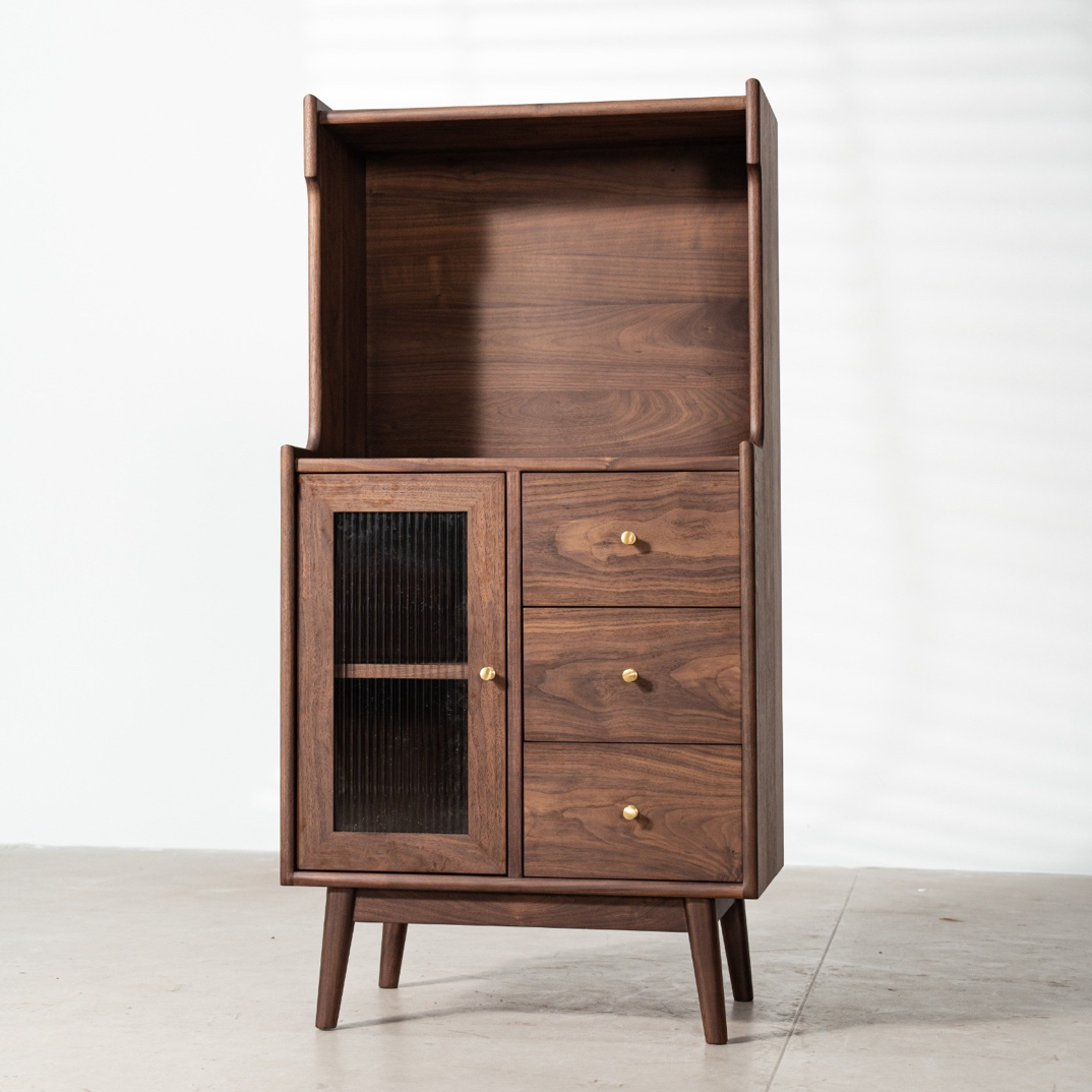 北美黑胡桃·极简边柜 一件套 140*45*108