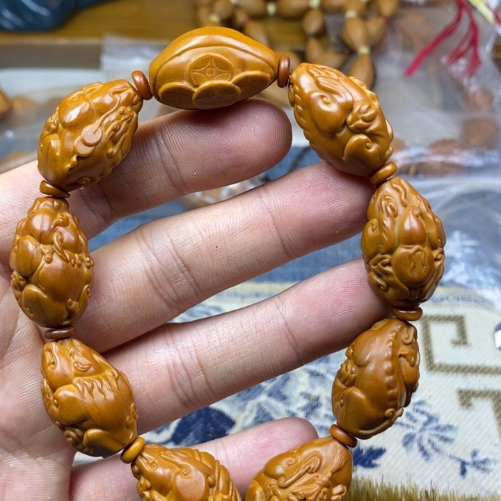 橄榄核手串/手链橄榄核雕工艺手串