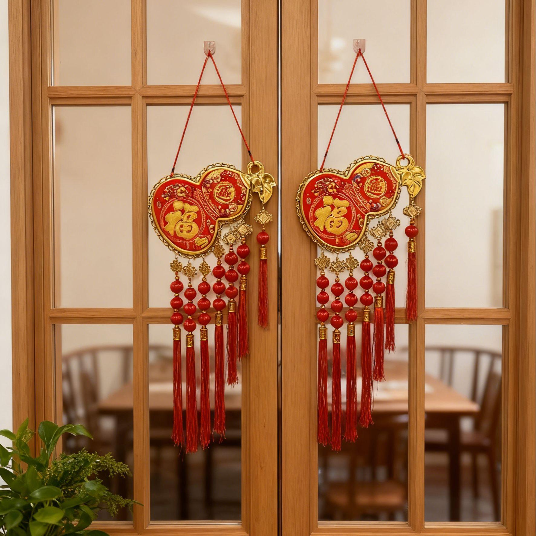 【到手一对送挂钩】葫芦送福新年吉祥喜庆乔迁挂件室内客厅新年装饰