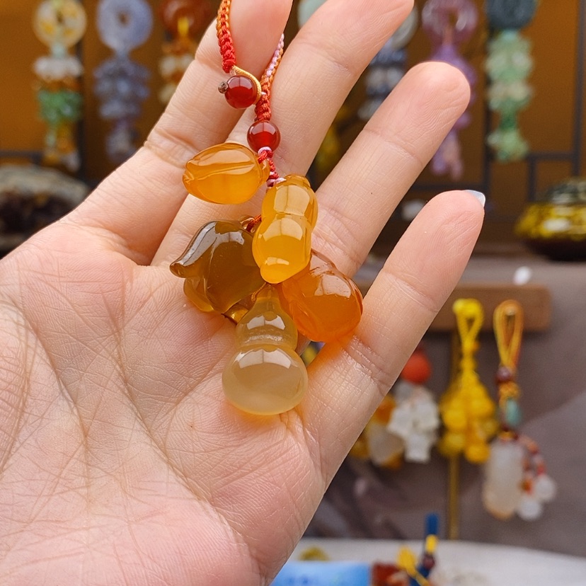 【闪购商品】玛瑙/玉髓车挂未镶嵌