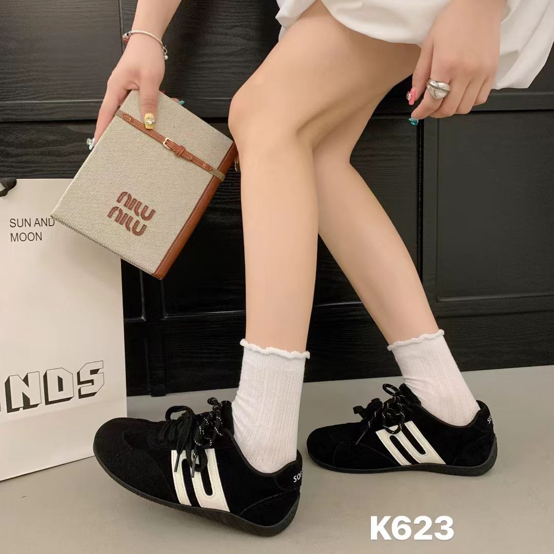早秋款平底德迅圆头休闲女鞋平底鞋女鞋