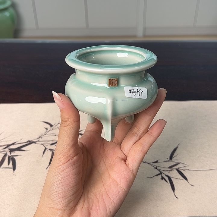 龙泉云间青瓷小米茶器