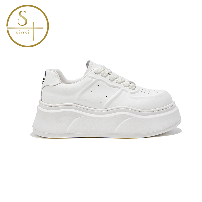 写思【增高显瘦】舒适小白鞋女2025春季新款户外运动休闲透气板鞋