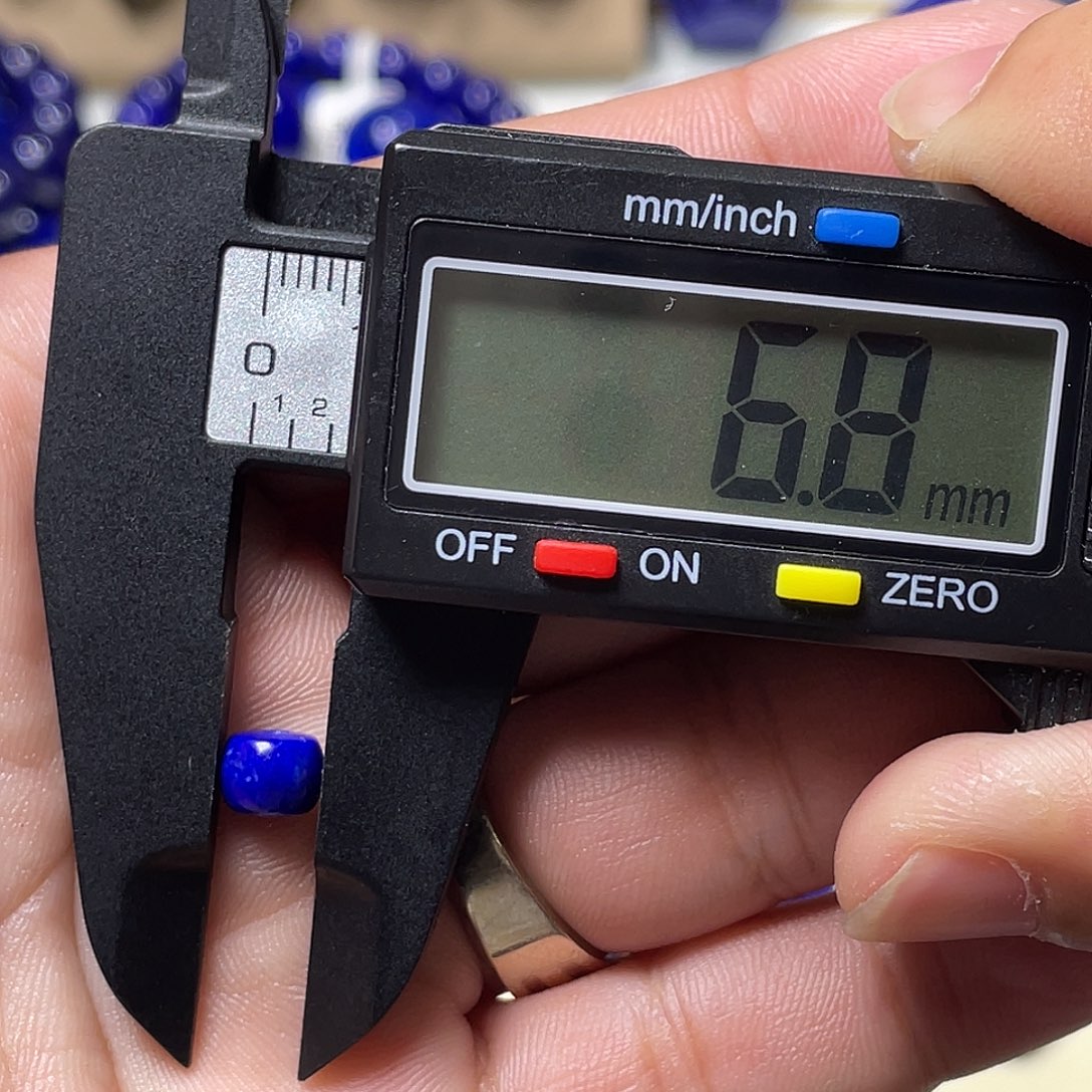 呆****青金石未镶嵌6mm老型线束扩2.0孔