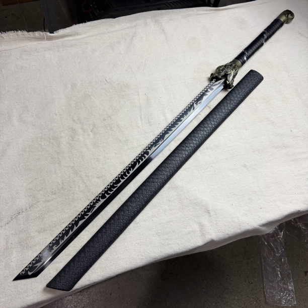 3525 龙泉昊天宝剑高锰钢唐横刀未开刃