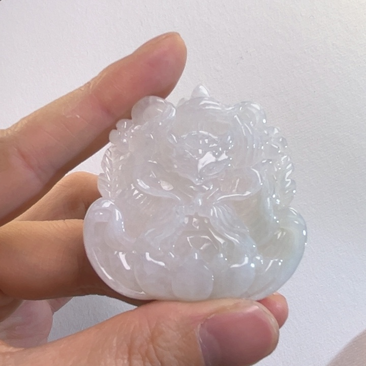 翡翠吊坠(赠链)未镶嵌代编织