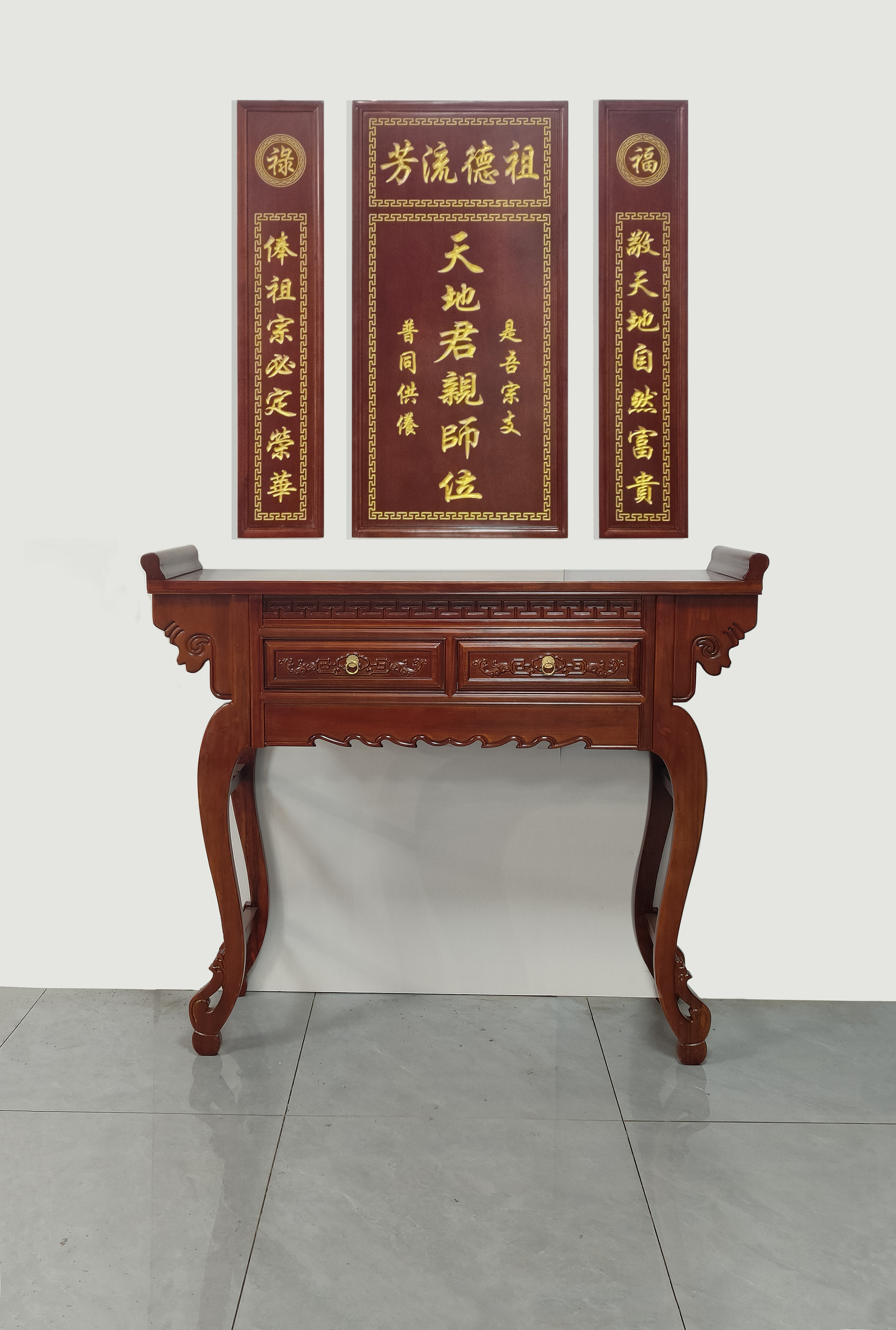 宝瓶仿古供桌香火