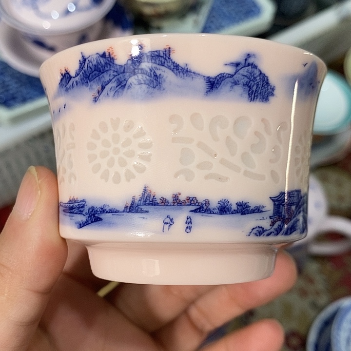 摆件陶景德镇陶瓷主人杯1344