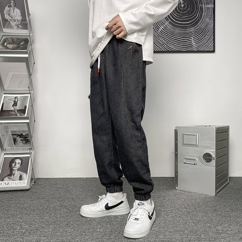 1226牛仔裤男春秋季宽松直筒裤子潮流ins男装休闲长裤2025年