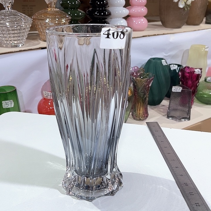 玻璃468高25口12水晶玻璃花瓶嘎嘎好看