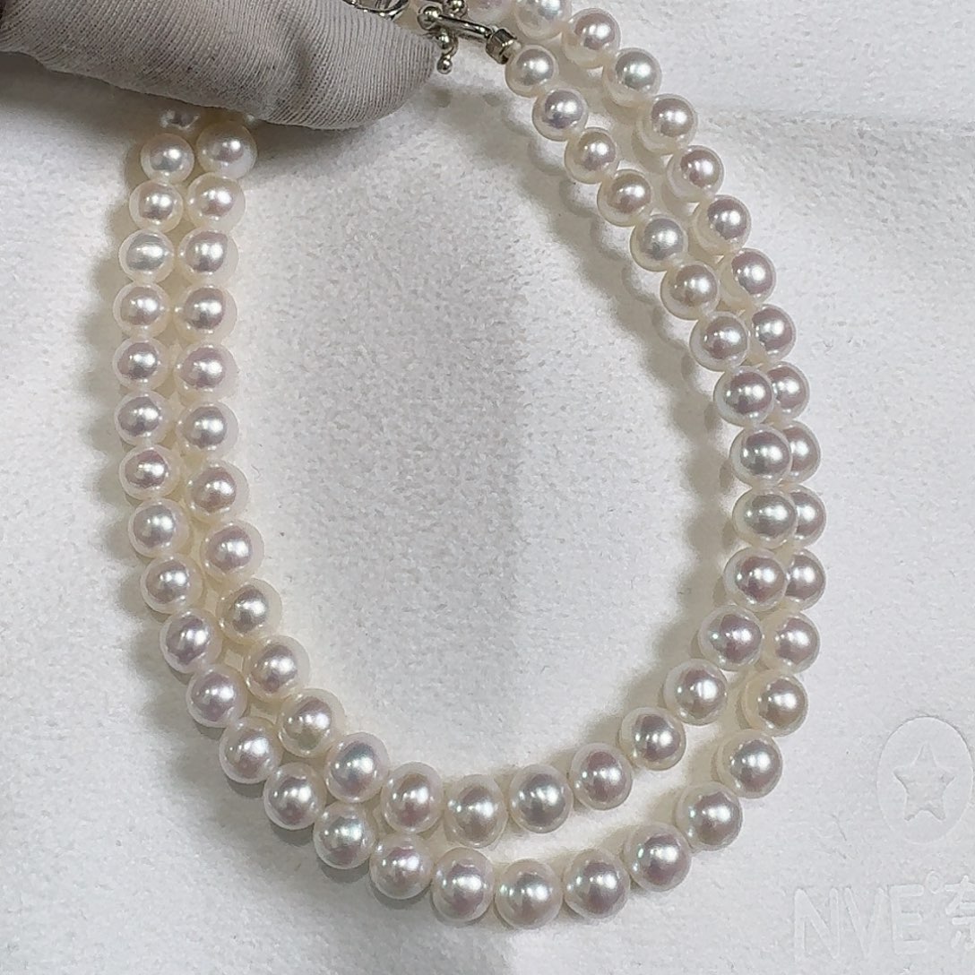 银S925镶嵌淡水珍珠颈饰