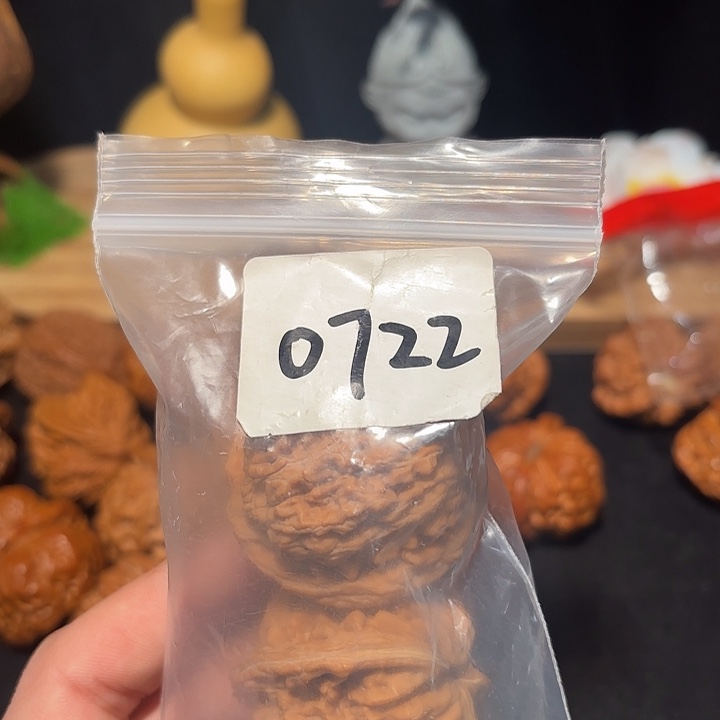 念***旧文玩核桃把件42 尺  四座楼    0722