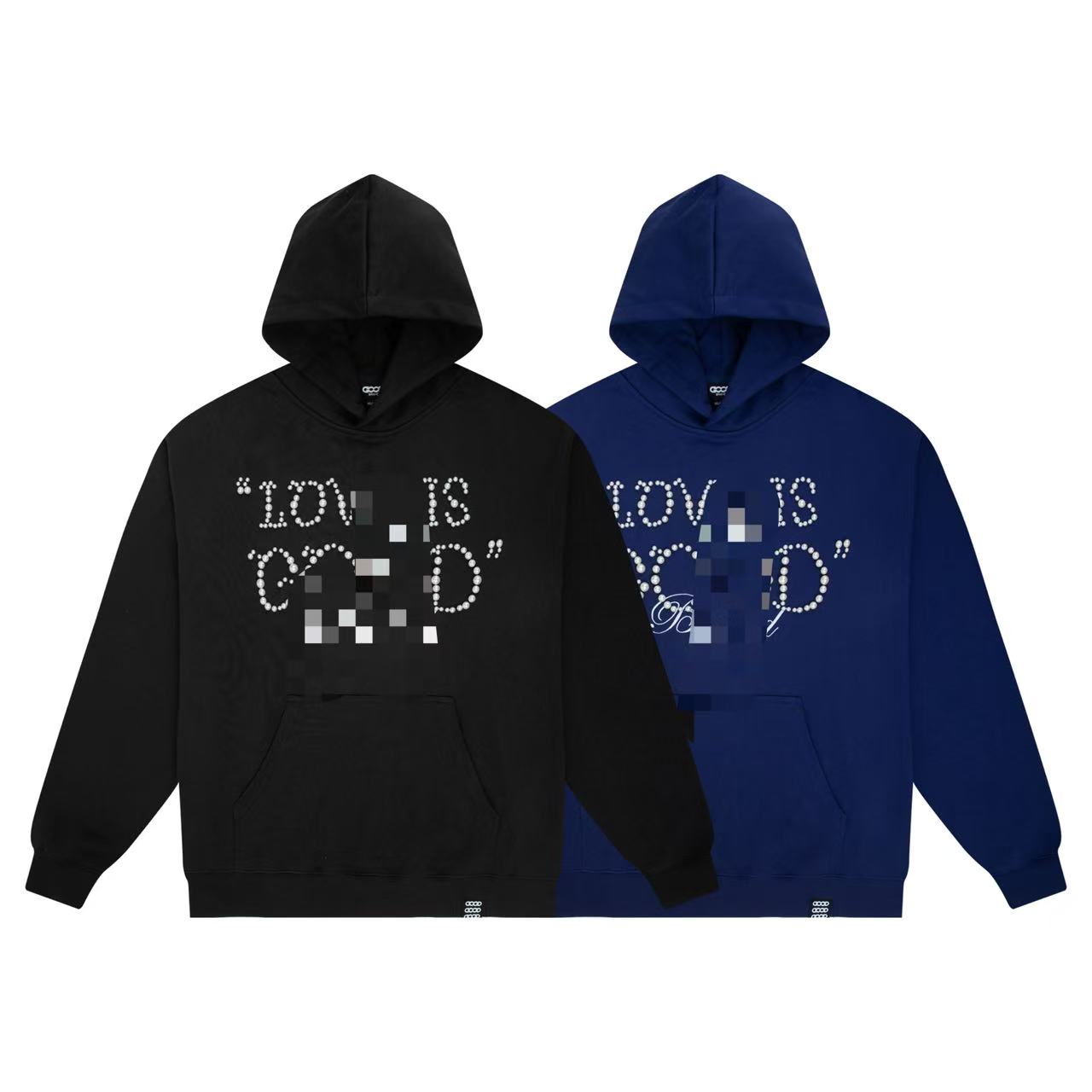 GOODBRAND 2024F/W Love is good 珍珠连帽卫衣 男女同款