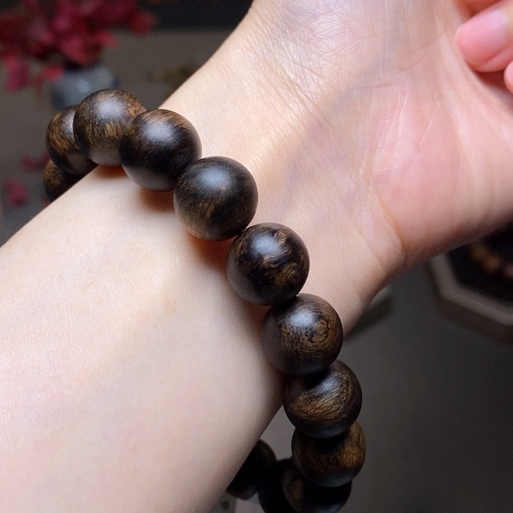 沉香手串越南芽庄白棋楠瘤疤1.2