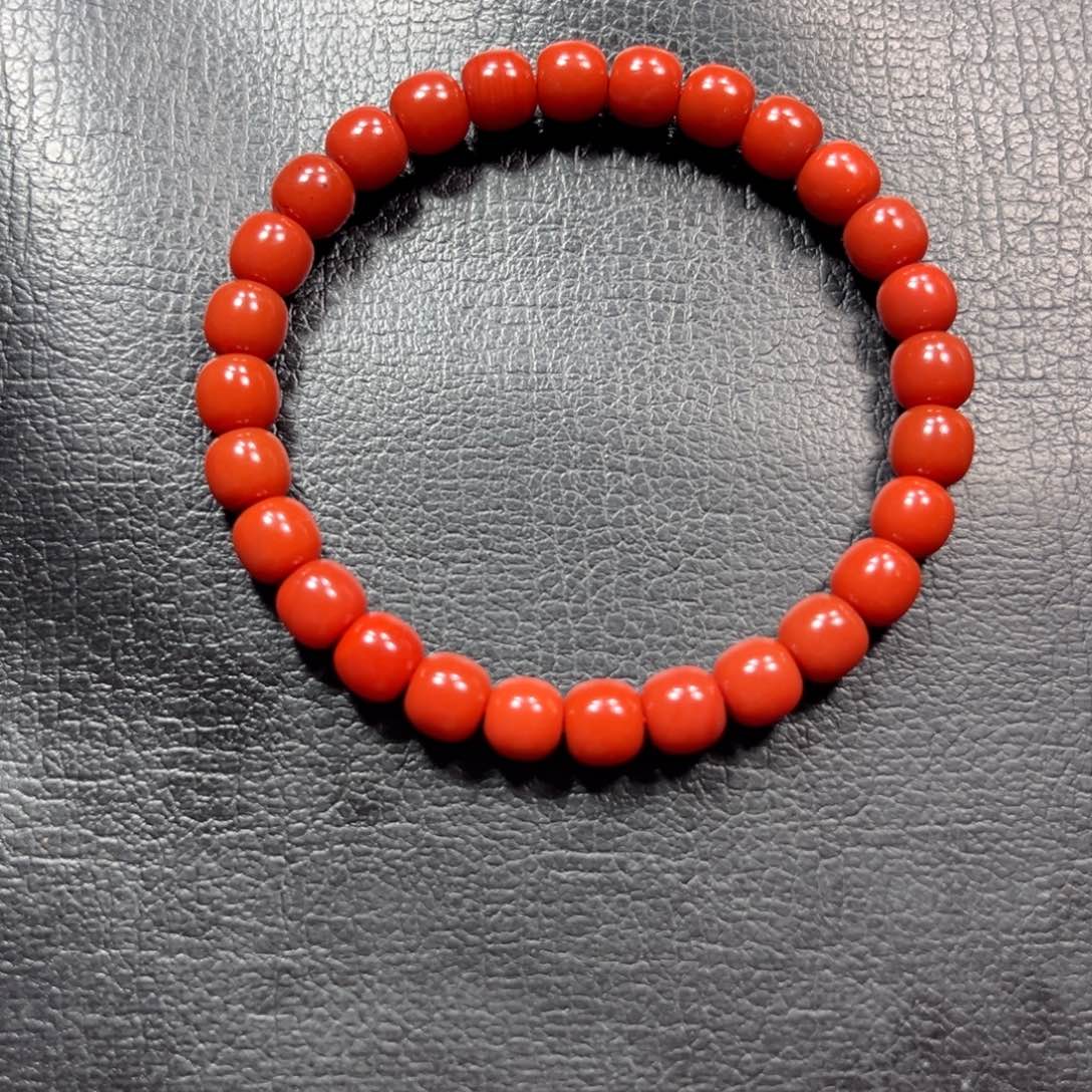 青***源南红玛瑙未镶嵌老型卡7单圈