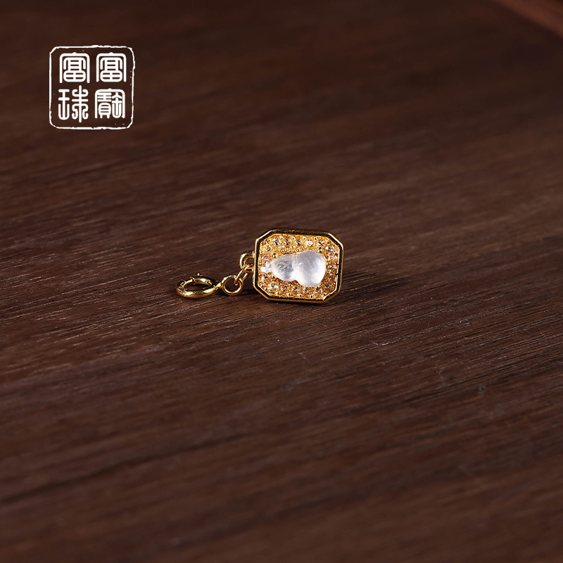 【缅冰葫】富富珠宝 翡翠18k金气质吊坠 赠绳 （天然珠宝多样性发）