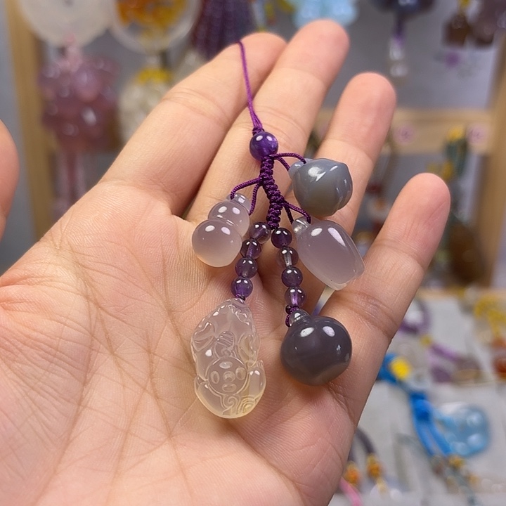 @*风手机挂件福利款紫色款，小貔貅