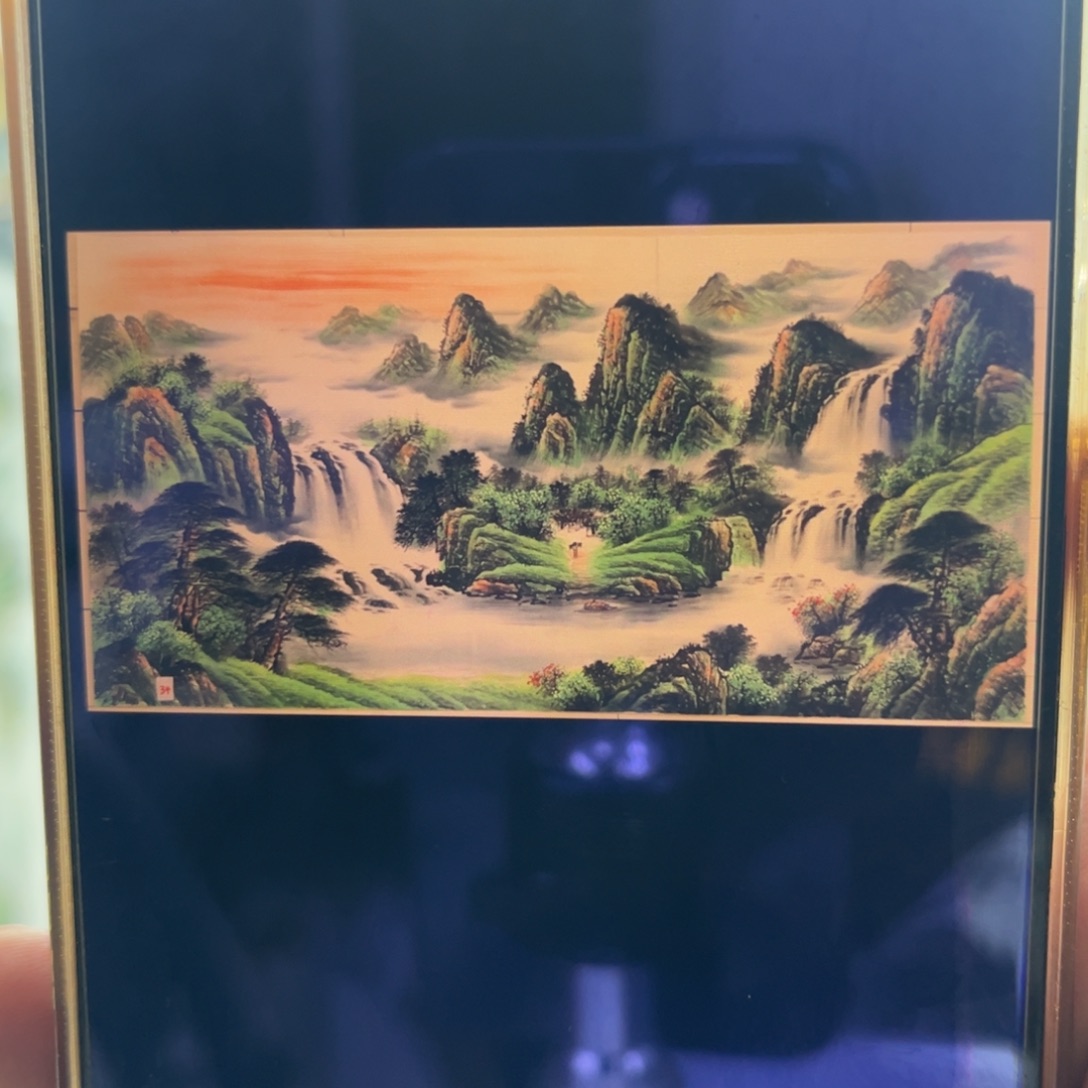 静***慧国画明月的直播间 不落款