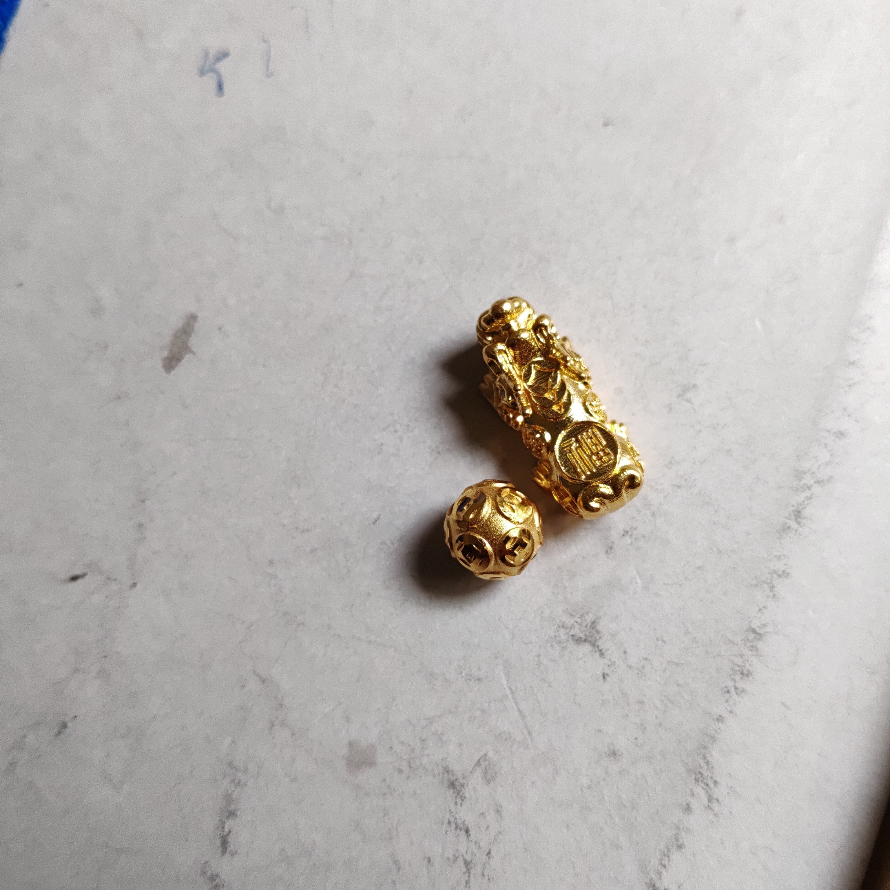 金元宝足金999貔貅珠子首饰