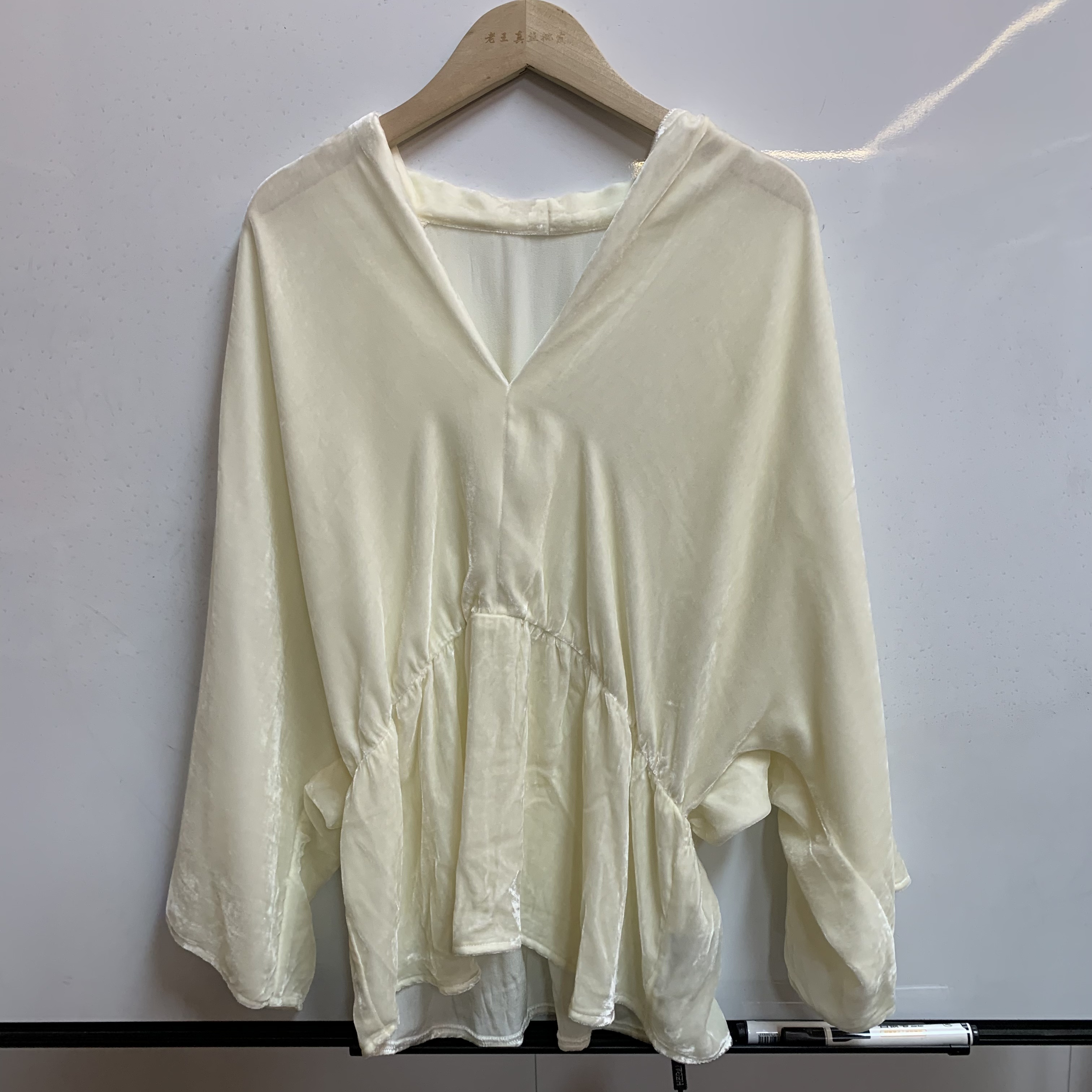 100桑蚕丝真丝丝绒上衣E461