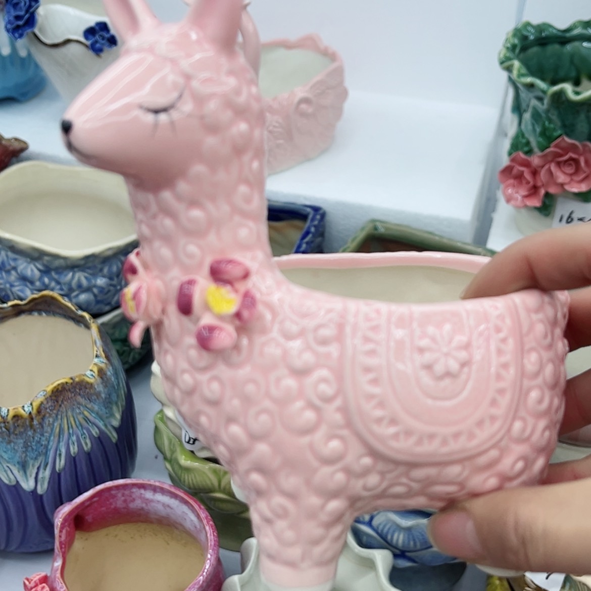 【闪购商品】陶瓷多肉绿植陶瓷花盆