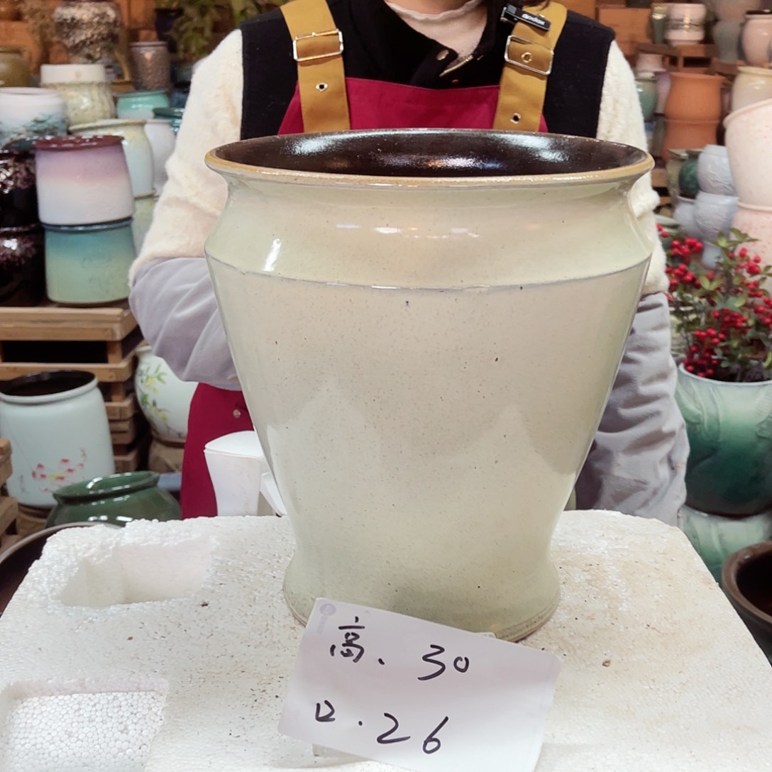 紫砂花盆高度30口径26