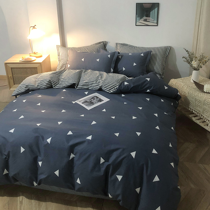 %100纯棉被罩被套亲肤简约学生宿舍单人被罩