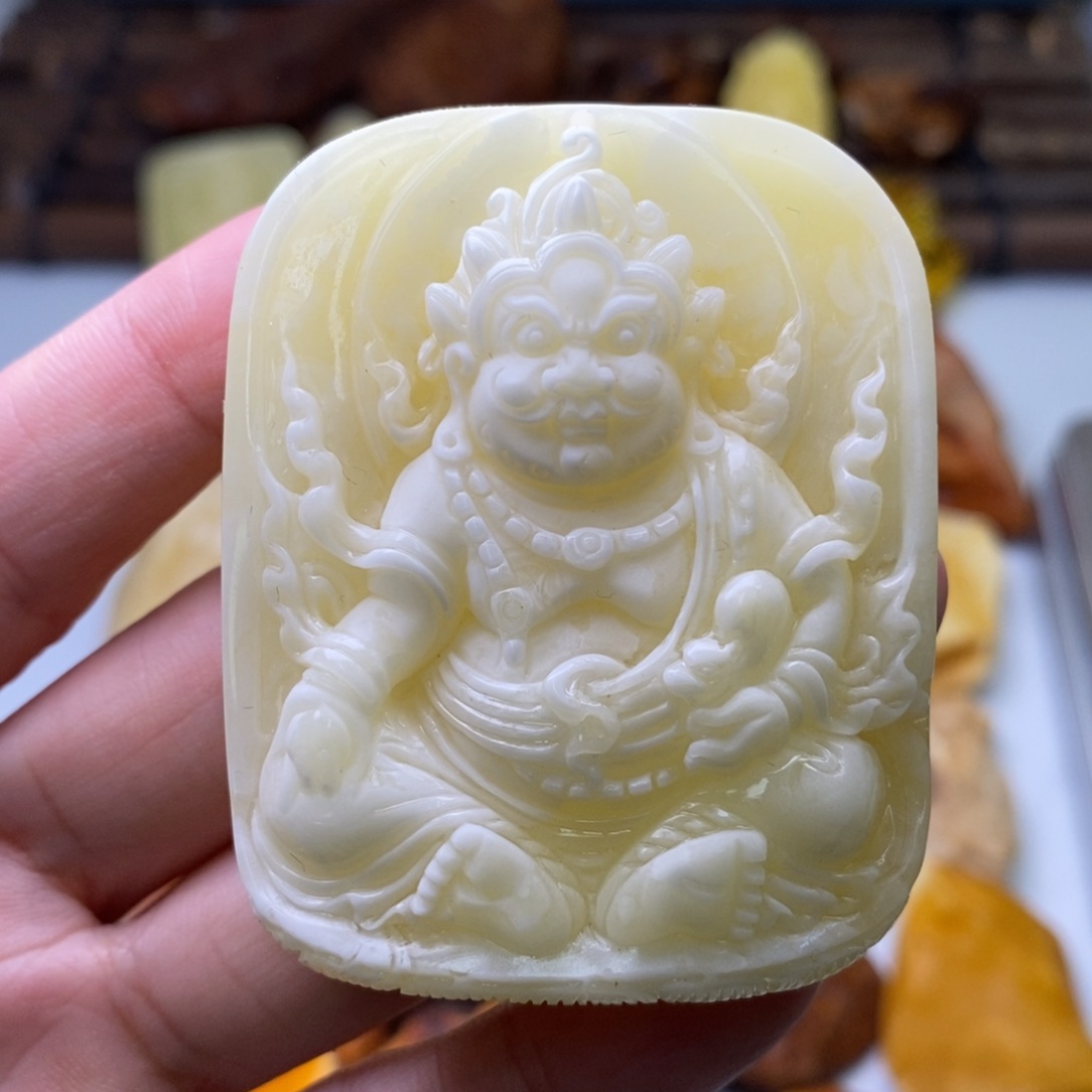 定制琥珀天然蜜蜡乌料