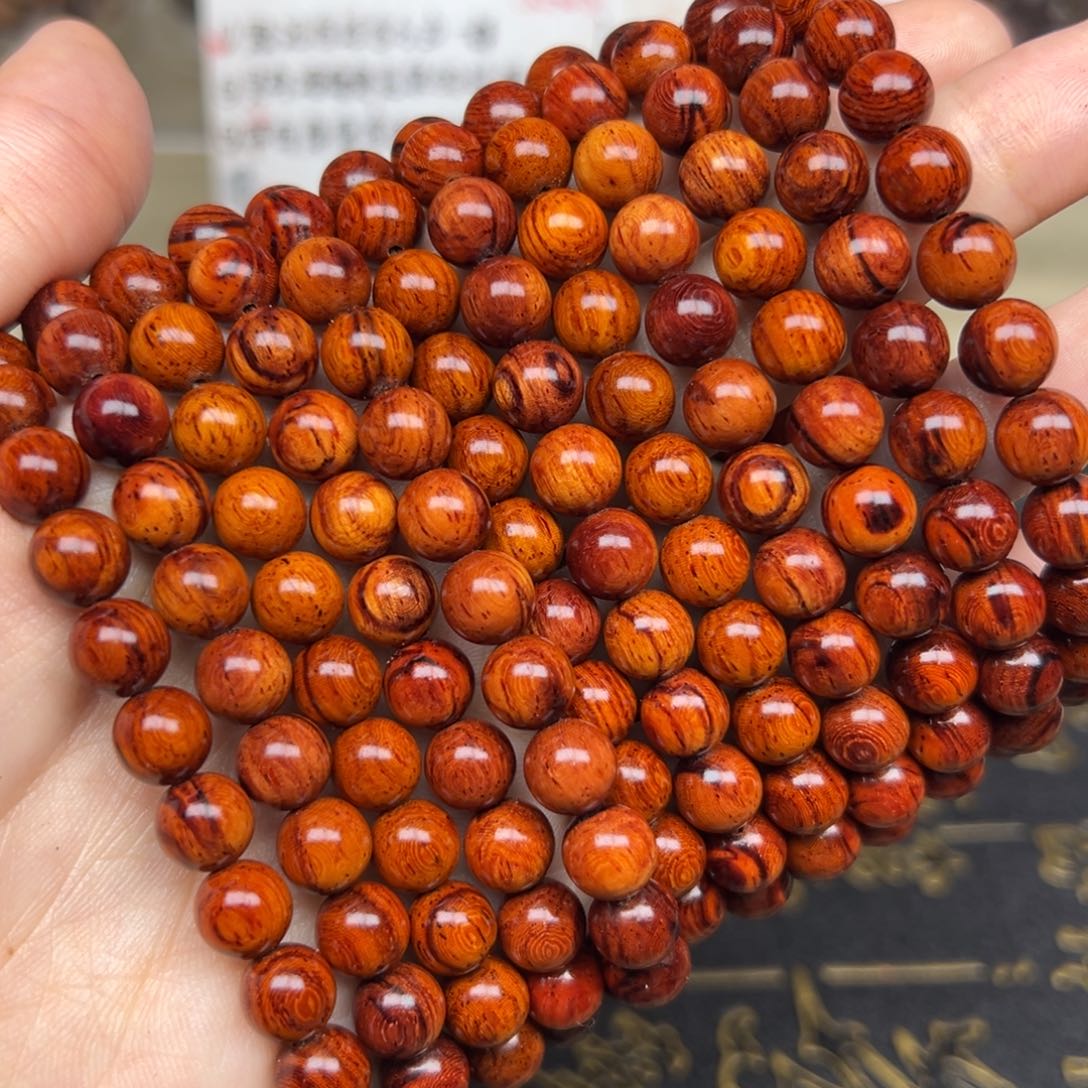 木红降08圆珠满油单圈（瑕疵）