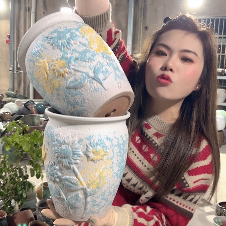 正品口19高25花盆