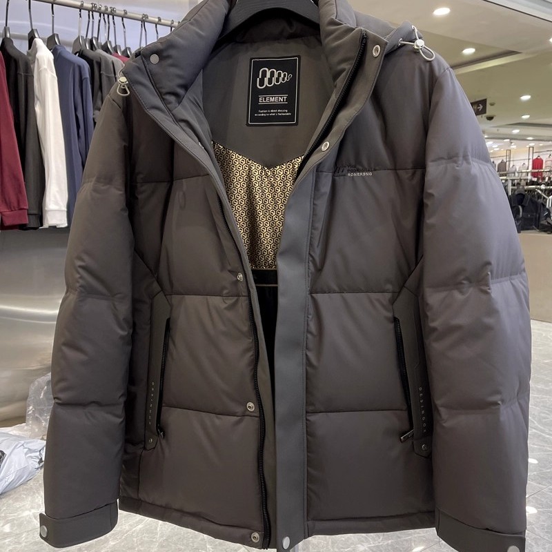 （718）清仓特惠新款连帽羽绒服蓬松90鸭绒保暖舒适外套品牌代工