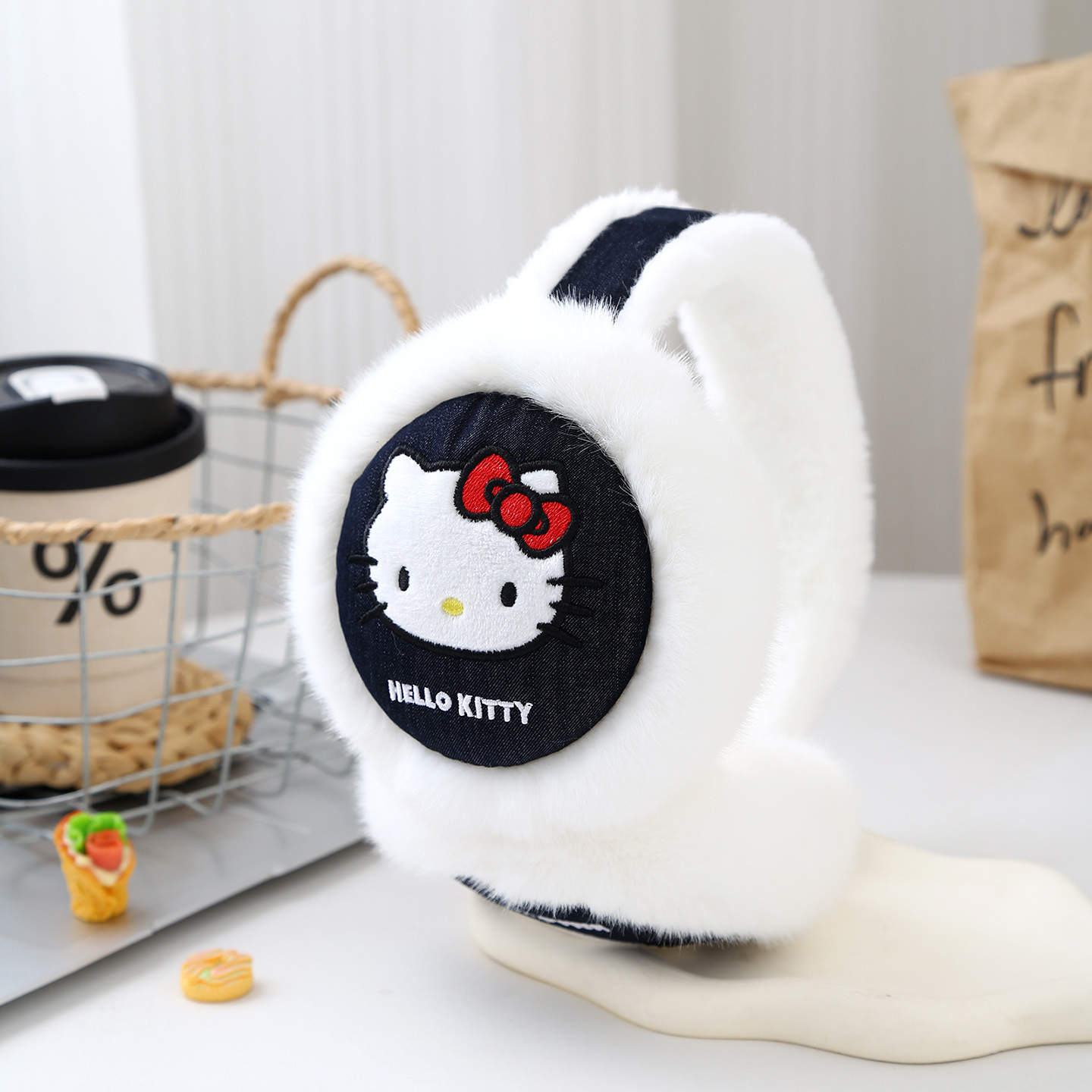 三丽鸥正版Kitty儿童卡通耳罩耳包冬季保暖