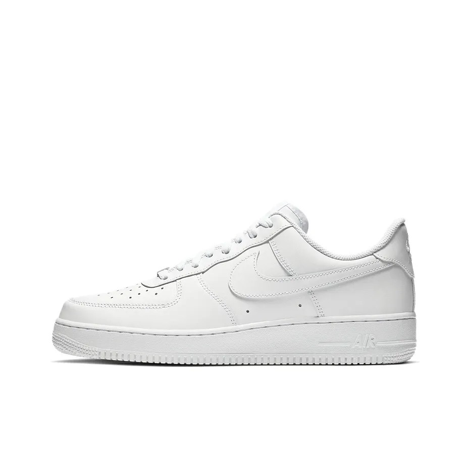 Nike Air Force 1 07 牛皮革经典耐磨低帮板鞋男款纯白CW2288-111