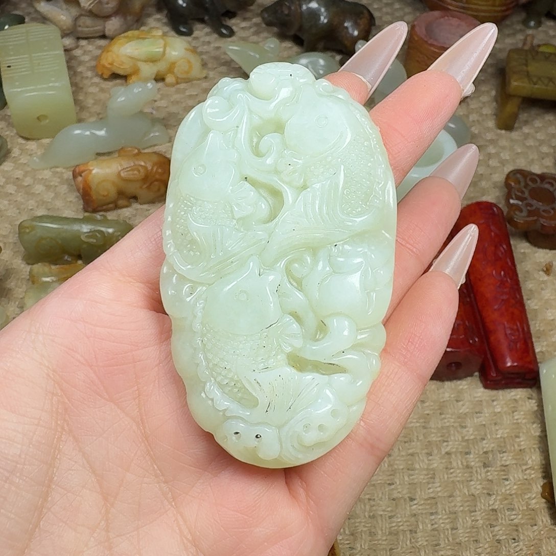 白玉菩提吊坠挂件