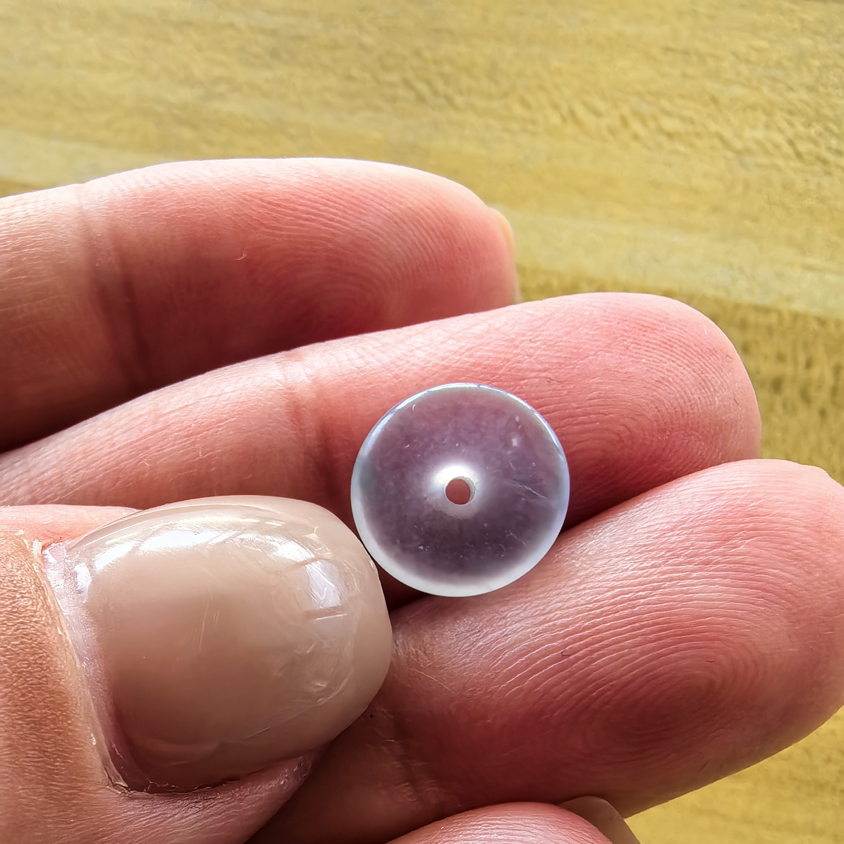 天然翡翠高冰种平安扣裸石