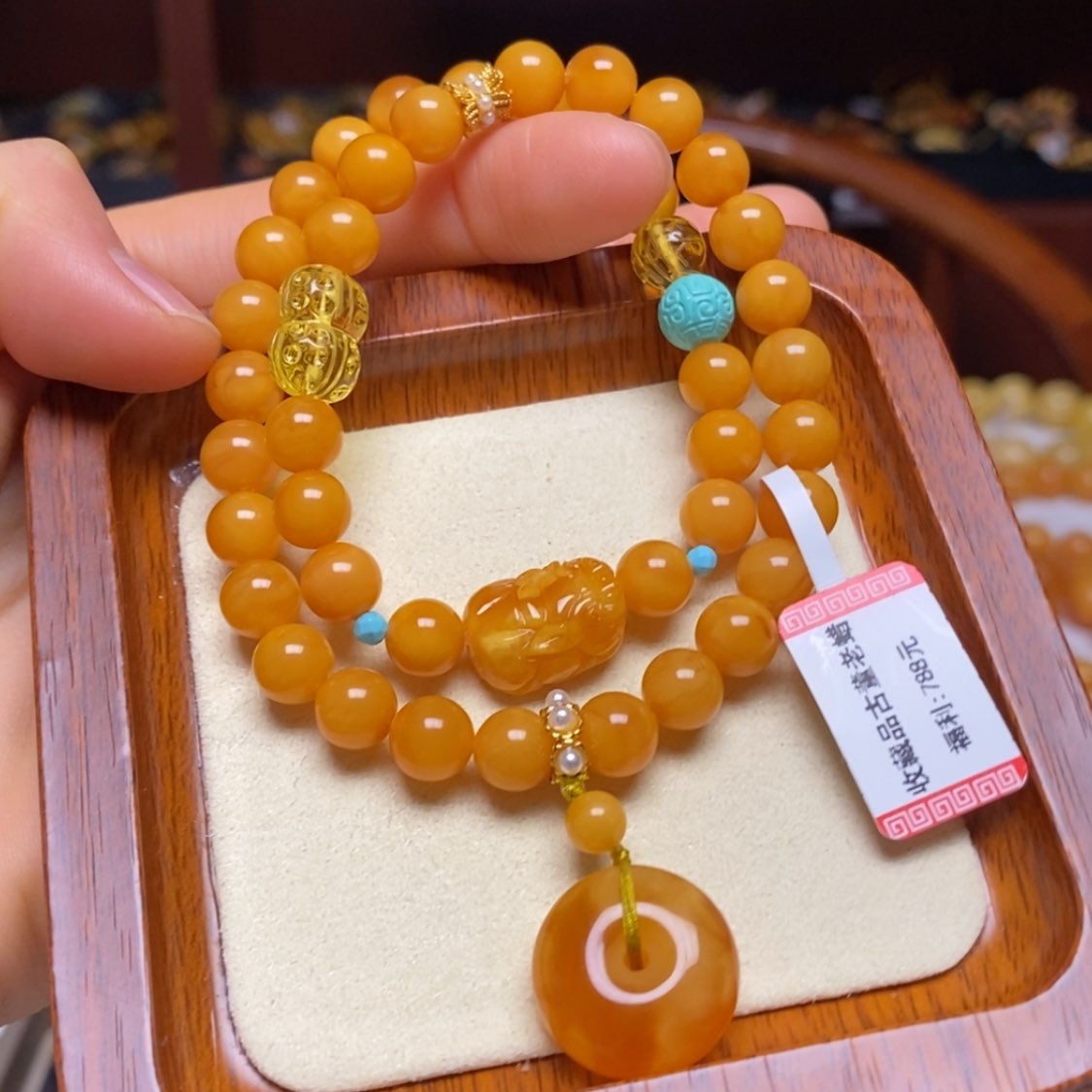 【闪购商品】蜜蜡手链未镶嵌手串