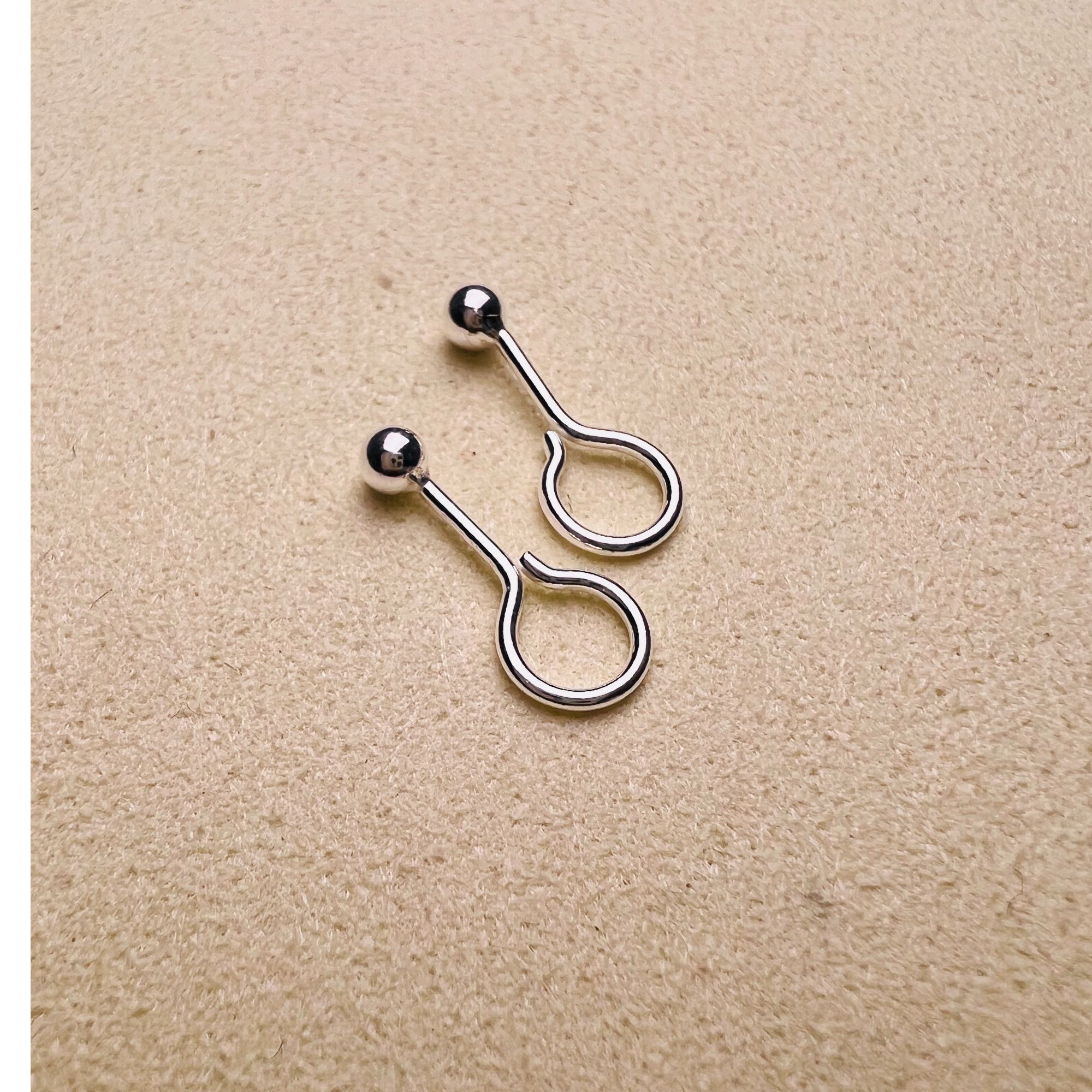 足银耳饰 纯银耳钉999纯银养耳洞