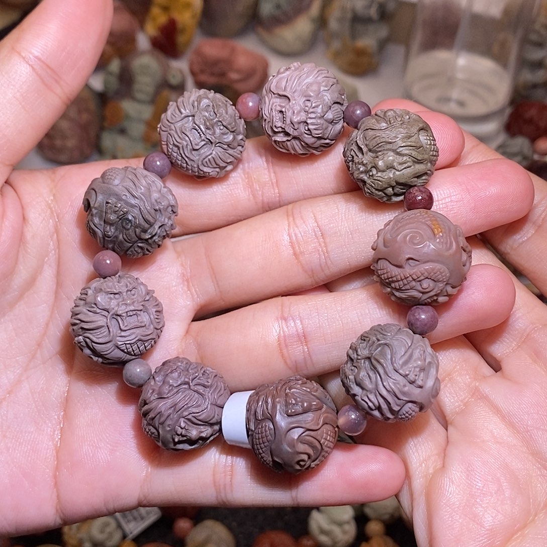 石英质玉（阿拉善玉）未镶嵌手链