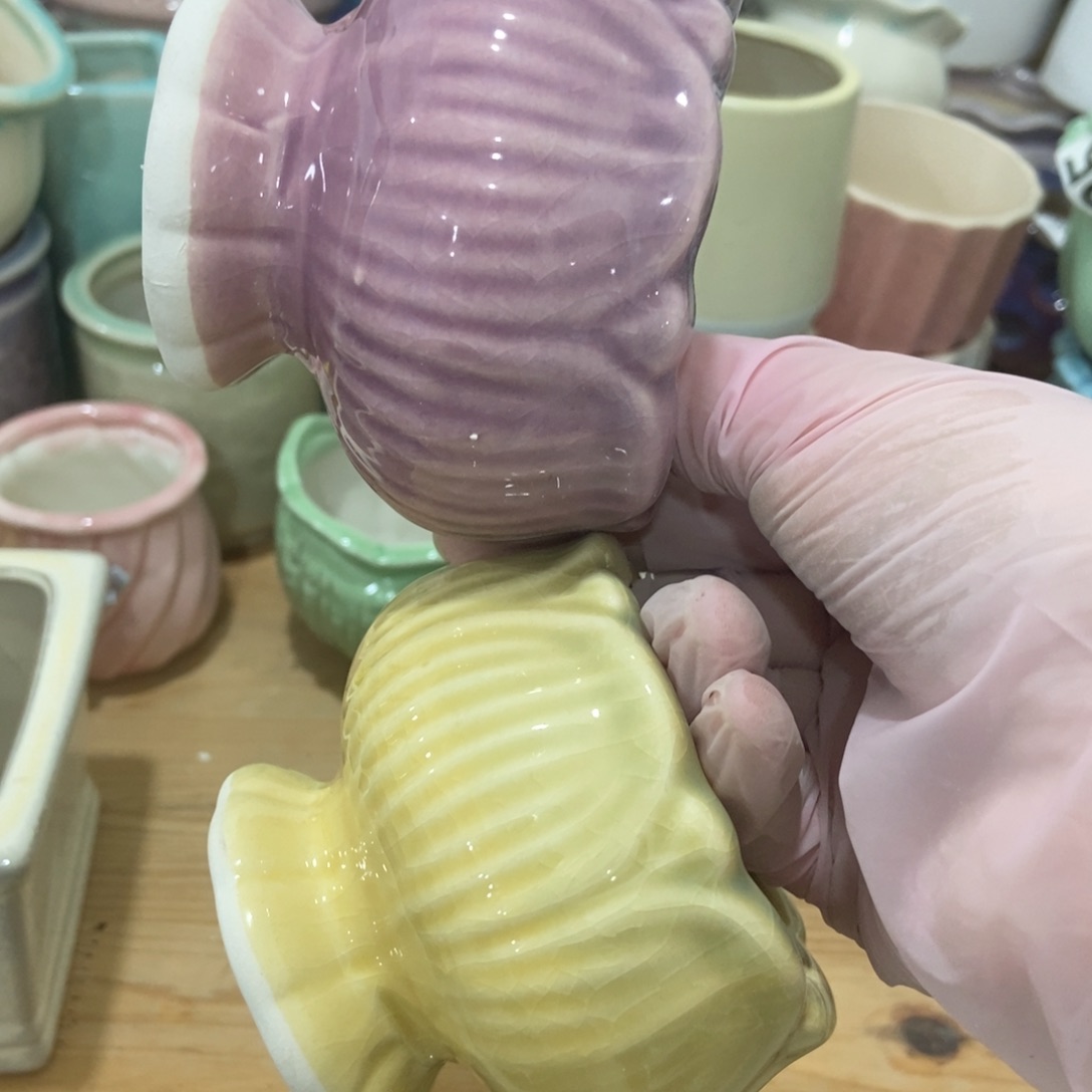 红陶高温陶瓷花盆