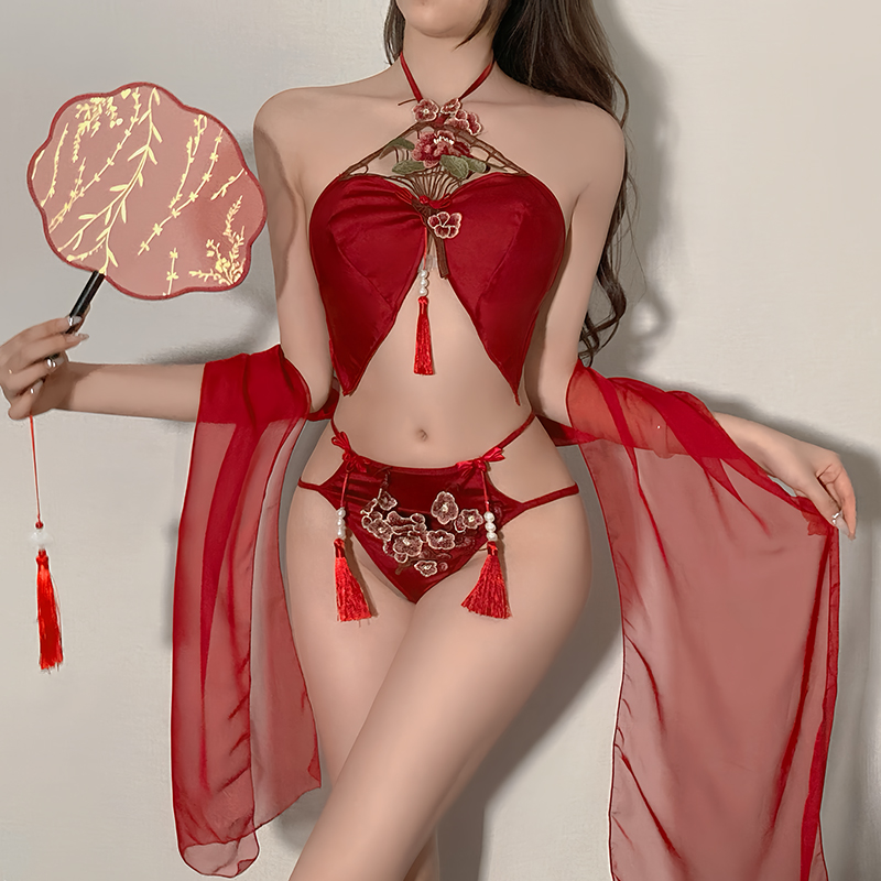 柠檬物语工厂直销9275收腰低胸显瘦黑性感纯欲风睡裙修身ins时尚o